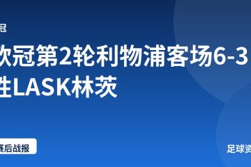 欧冠第2轮利物浦客场6-3胜LASK林茨